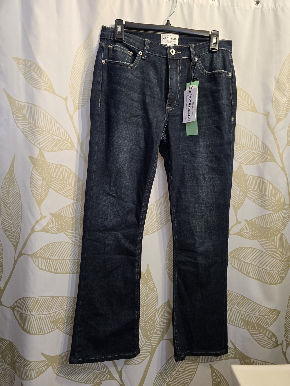For The Republic Women's Dark Blue Straight Jeans